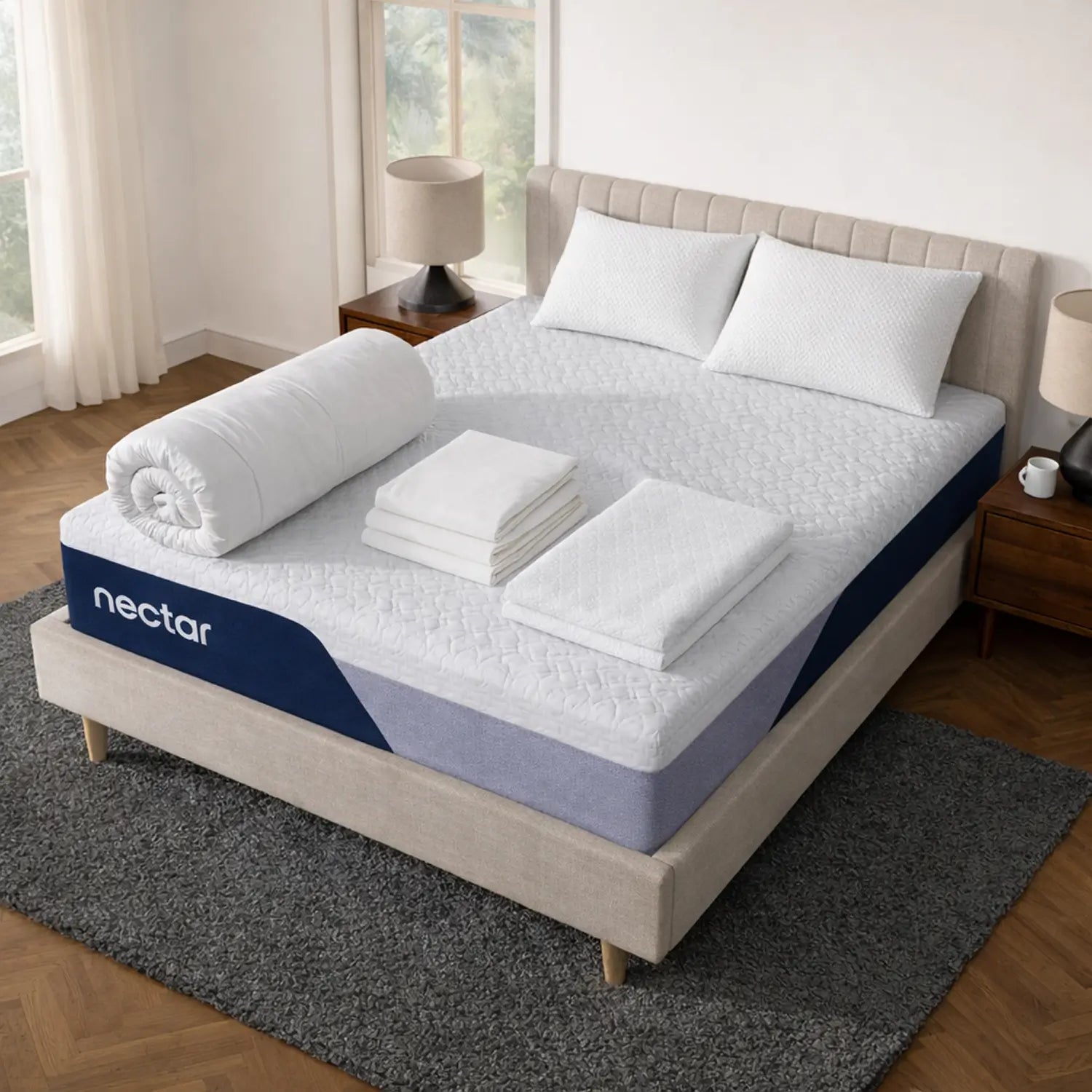 Nectar Premier Bedroom Bundle - Super King