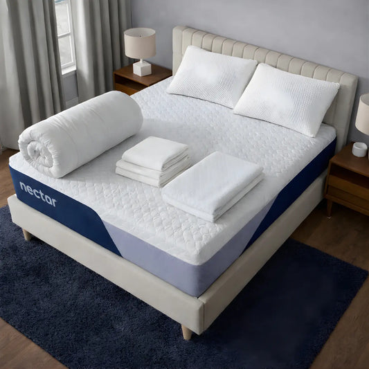 Nectar Classic Hybrid Bedroom Bundle - Double