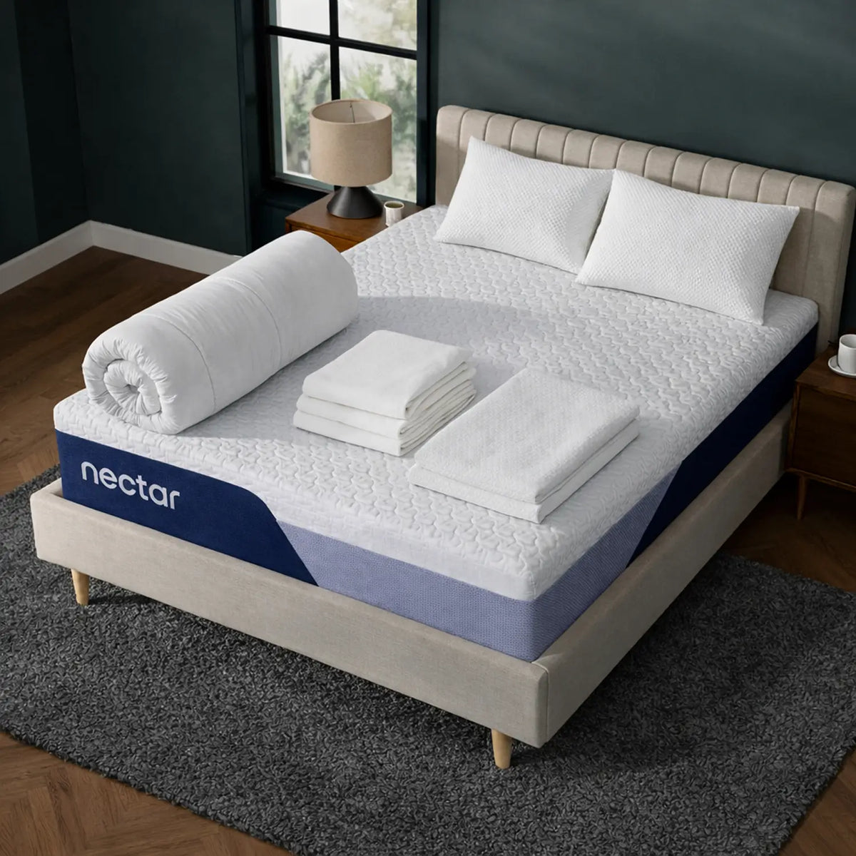 Nectar Premier Hybrid Bedroom Bundle Super King