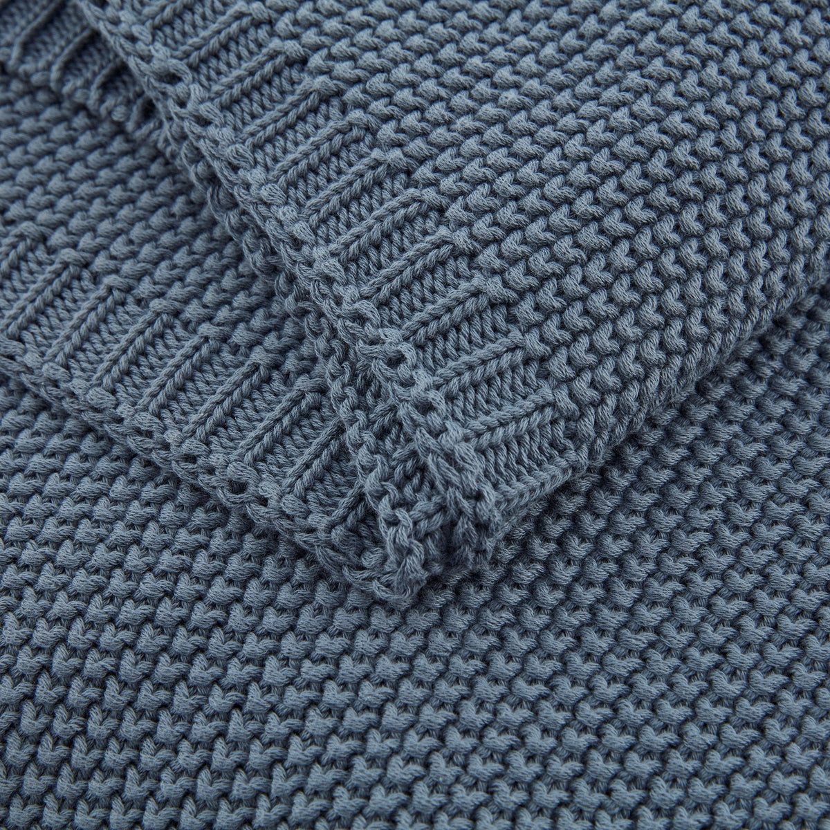 Organic Textured Knitted Throw